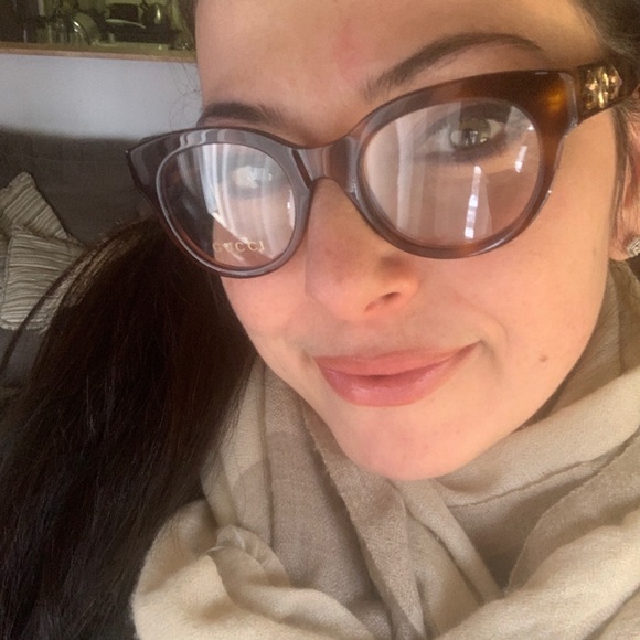 Authentic GUCCI 48 cat Crystals stars Acetate optical glasses - Picture 13 of 13